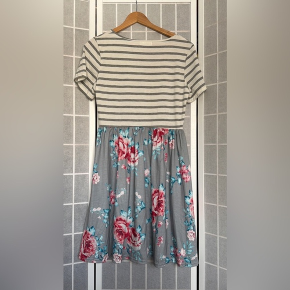 Striped and Floral women’s dress